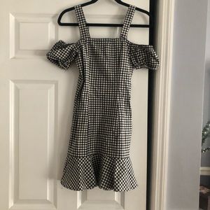 Black and White Checkered Dress